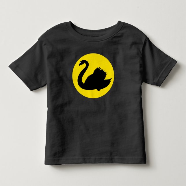 Camiseta Cisne de bandeira da Austrália Ocidental (Frente)