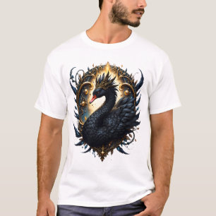 Camiseta Cisne de Obsidiana de Silenciosa Graça – Fantasia
