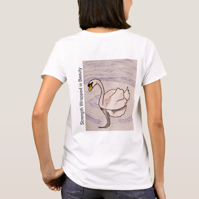 Camiseta Cisne - Força Envolta em Beleza (Verso)
