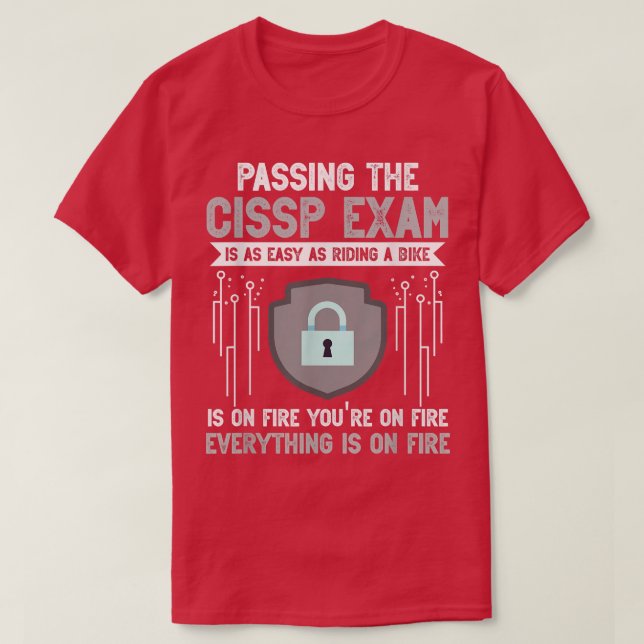 Camiseta Cissp Eam Motivation Cybersecurity Professional  (Frente do Design)