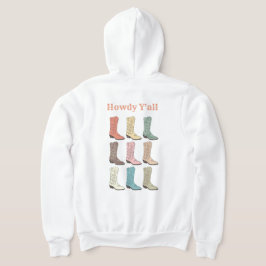 Camiseta CISV Austin Cowboy Boots Zipper Hoodie