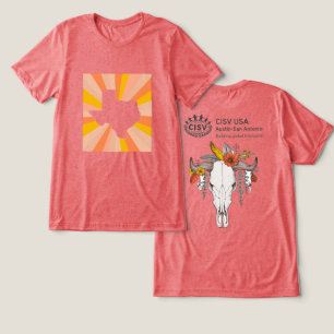 Camiseta CISV Austin Decorative Cattle Skull Men