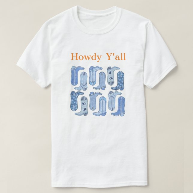 Camiseta CISV Austin Howdy Y'all Men (Frente do Design)
