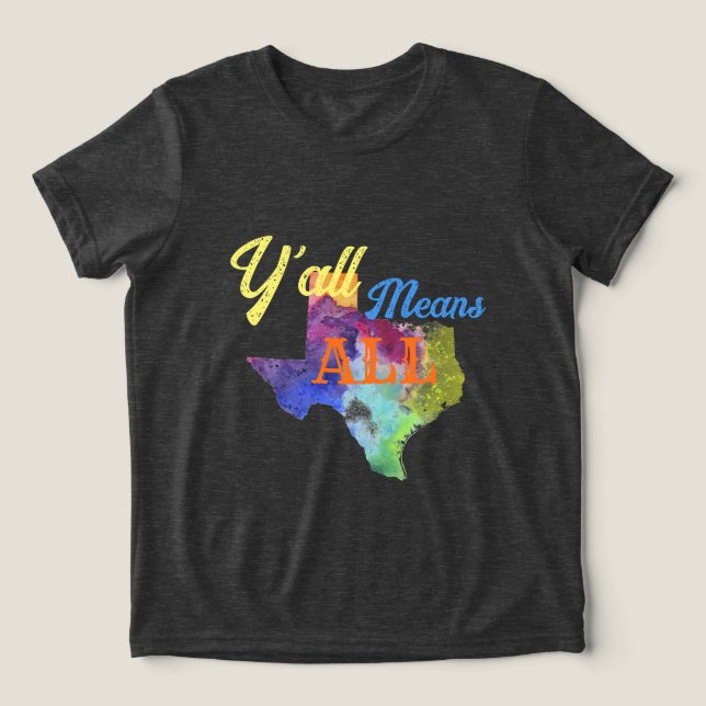 Camiseta CISV Austin "Y'all Significa Tudo" Criança (Design frontal)