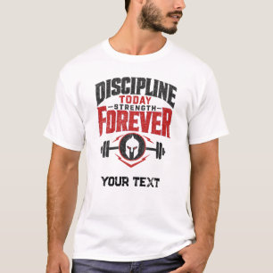Camiseta cita atividades da academia