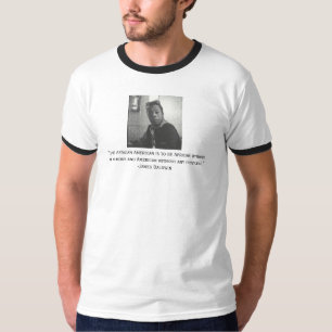 Camiseta Citação Afro-Americana de James Baldwin