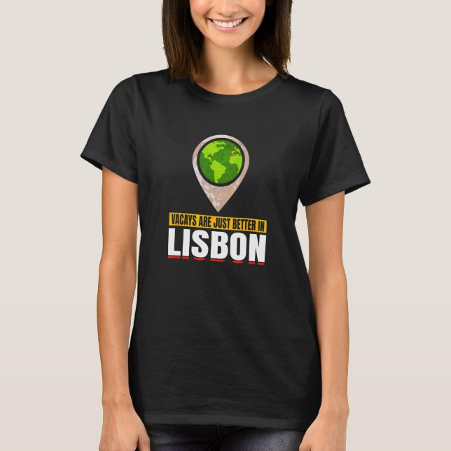 Camiseta Citação Alegre do Turismo de Lisboa (Frente)