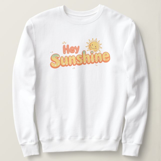 Camiseta Citação alegre "Eia Sol" Adorável (Frente do Design)