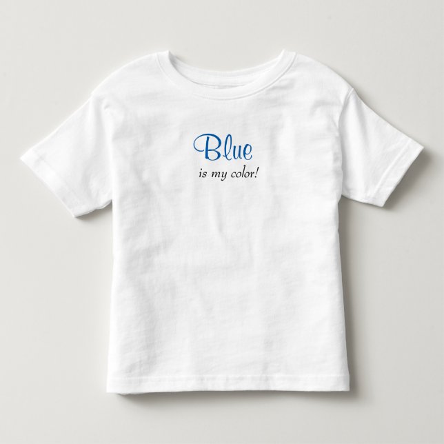 Camiseta Citação Azul É Minha Cor (Frente)