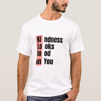 Camiseta Citação Bondade Fica Bem Em Você