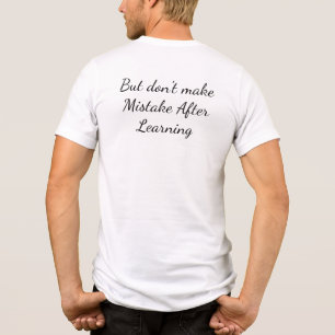 Camiseta Citação Celebre Seus Erros