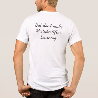 Camiseta Citação Celebre Seus Erros