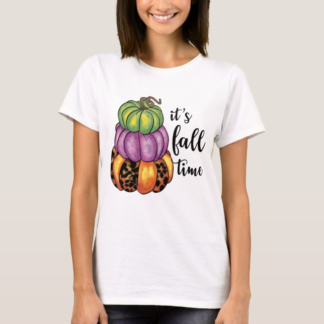 Camiseta Citação Citação Citação Citada Pumpkins Crafty Col (Frente)