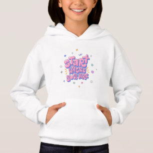 Camiseta Citação Colorida com Letras em Balão