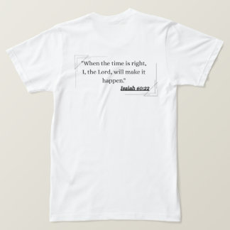 Camiseta Citação Cristã Cruz Ornata Confie em Deus