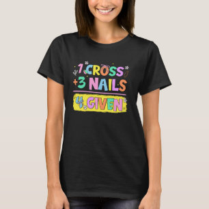 Camiseta Citação Cristã Fordado 1 Cruz + 3 Unhas 4 Dar