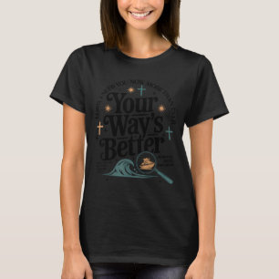Camiseta Citação cristã melhor caminho fé jesus bíblia