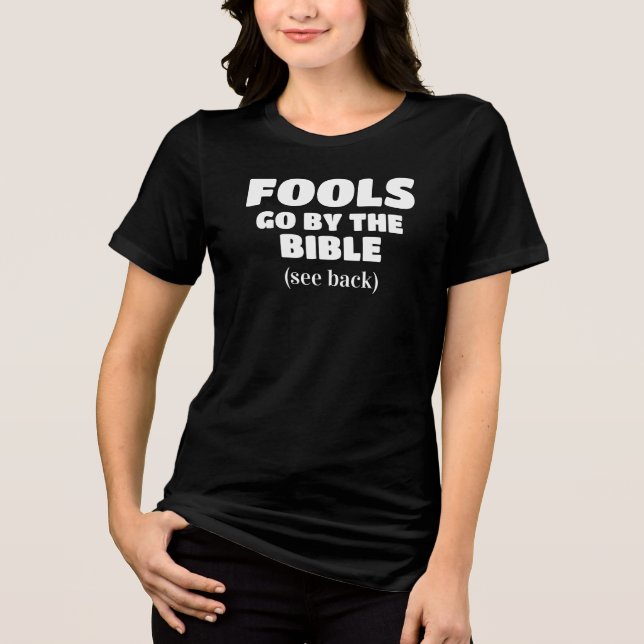Camiseta citação da bíblia cristã engraçada (Frente)