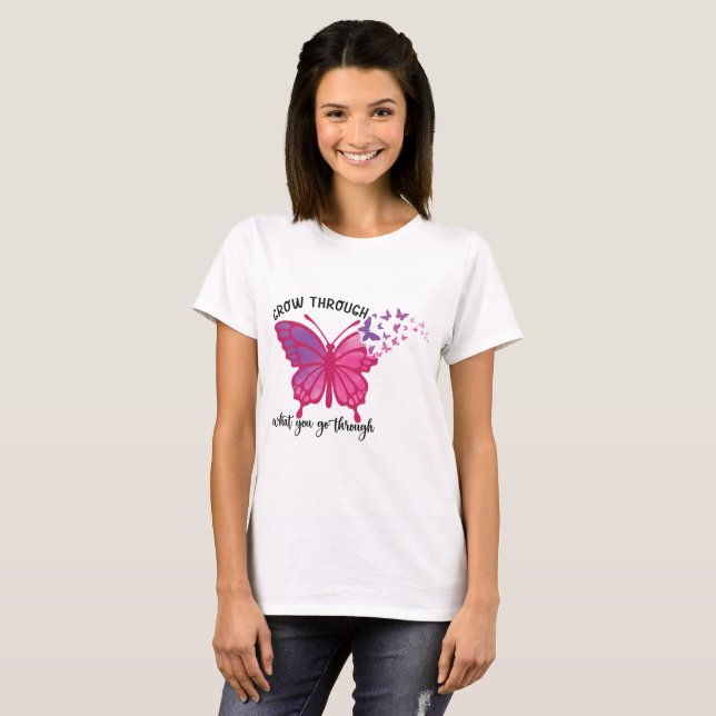 Camiseta Citação da Borboleta (Frente Completa)