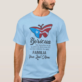 Camiseta Citação da Borboleta do Sinalizador da Família Por
