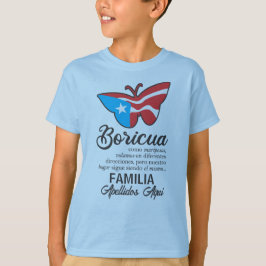 Camiseta Citação da Borboleta do Sinalizador da Família Por