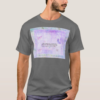 Camiseta Citação da borboleta Inspiradora