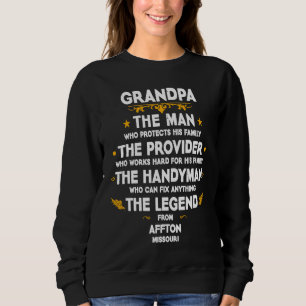 Camiseta Citação da família do avô EUA Cidade Affton Missou