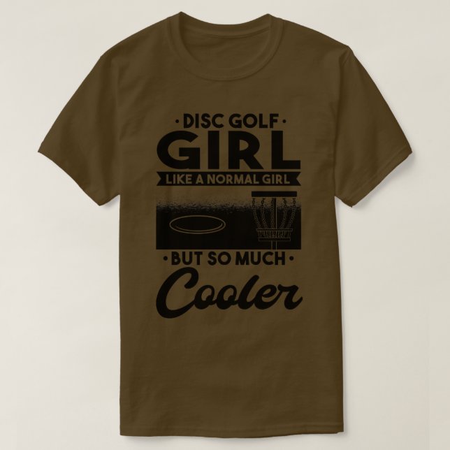 Camiseta Citação da Garota de Golf de Disco (Frente do Design)