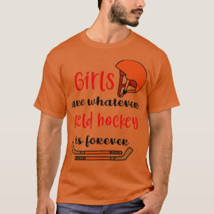 Camiseta Citação da Garota de Hóquei em Campo