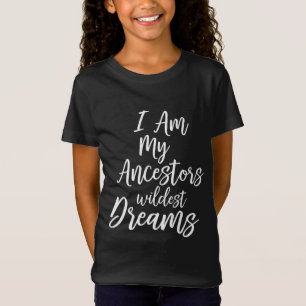 Camiseta Citação da História Negra Africana-Americana