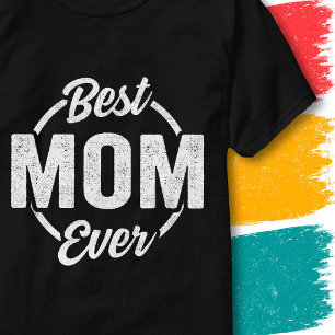 Camiseta Citação da Melhor Mãe de Todos os Tempos Estilo Re
