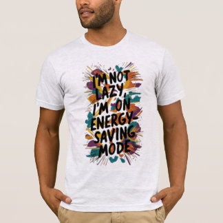 Camiseta Citação da Procrastinação Colorida Engraçada