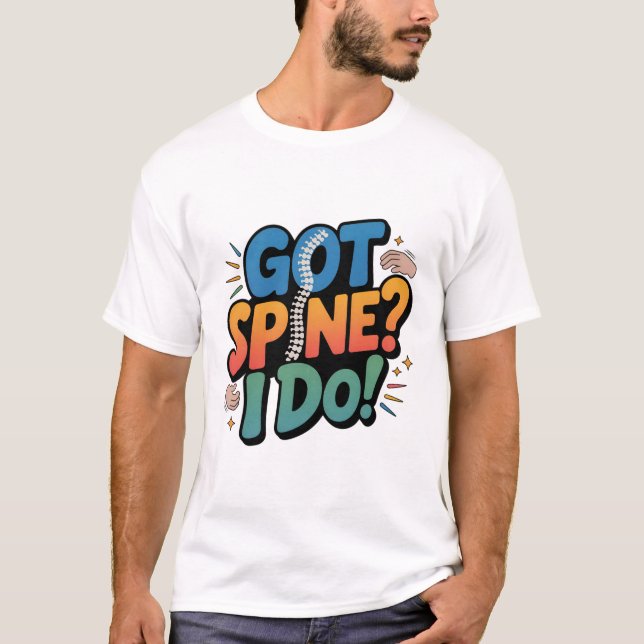 Camiseta Citação da Saúde Humor Spine do Chiropractor (Frente)