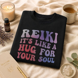 Camiseta Citação de Abraço de Reiki para a Alma - Arte de C