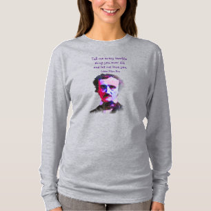 Camiseta Citação de Amor do Poeta do Autor do Edgar Allan P