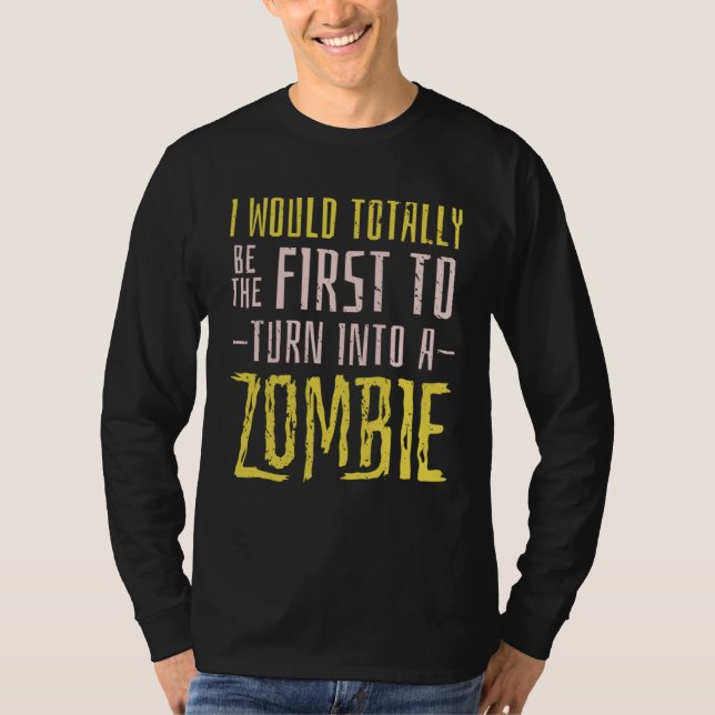 Camiseta Citação de Apocalipse Zumbi (Frente)