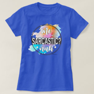 Camiseta Citação de Atitude Gráfica de Negação Sarcástica