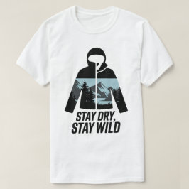 Camiseta Citação de Aventura ao Exterior para Permanecer Se