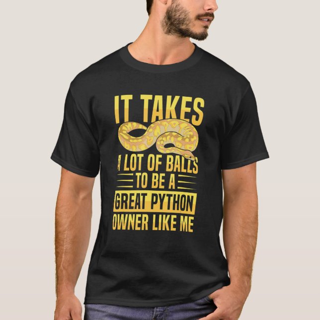 Camiseta Citação de Banana Ball Python para um Python Ball  (Frente)