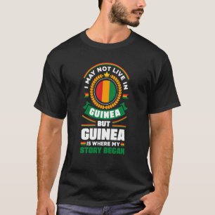 Camiseta Citação de Bandeira da Guiné-Guiné