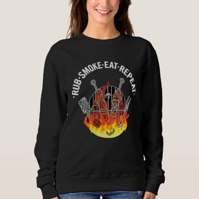 Camiseta Citação De Barbecue Para Fumadores (Frente)