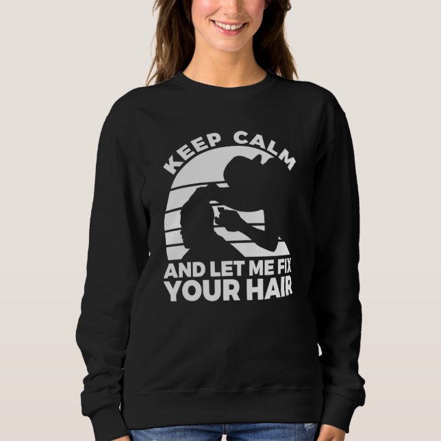 Camiseta Citação de Barbeiro para um Cabeleireiro Sarcástic (Frente)