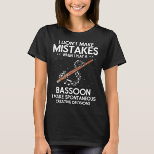 Camiseta Citação de Bassoon Reed e Bassoonista 1