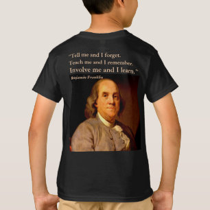 Camiseta Citação de Ben Franklin