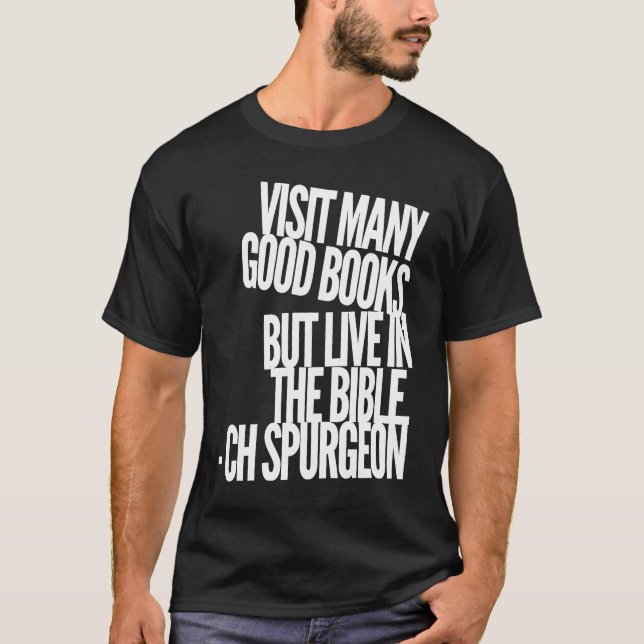 Camiseta Citação de Bíblia CH Spurgeon (Frente)