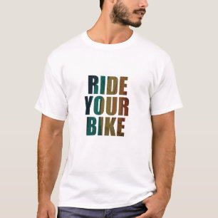 Camiseta Citação de bicicleta de montanha motivadora
