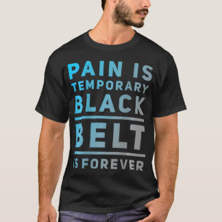 Camiseta Citação de Bjj de Impressão Traseira Dor é Temporá