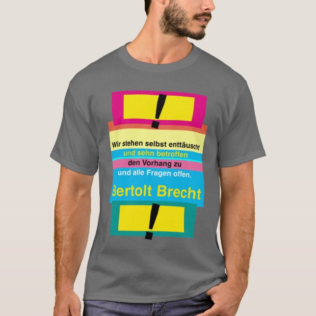 Camiseta citação de Brecht (Frente)