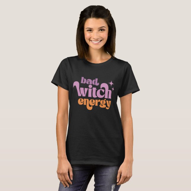 Camiseta Citação de Bruxa de Halloween (Frente Completa)