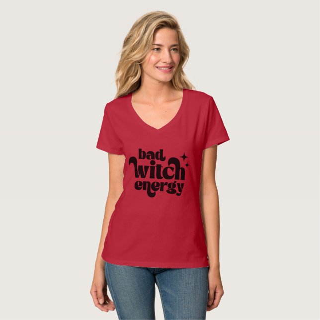 Camiseta Citação de Bruxa de Halloween (Frente Completa)